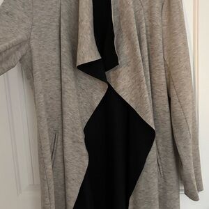 NIC+ZOE gray taupe  Open Cardigan